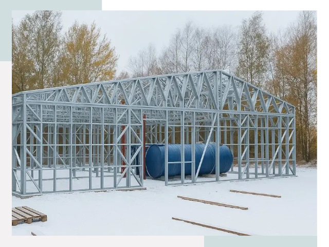 Металлические ангары в Димитровграде