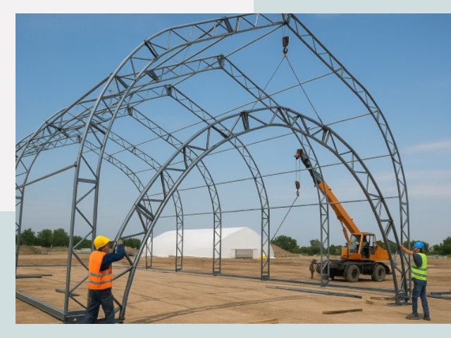 Монтаж ангаров в Димитровграде от 618 руб. - Надежно и быстро